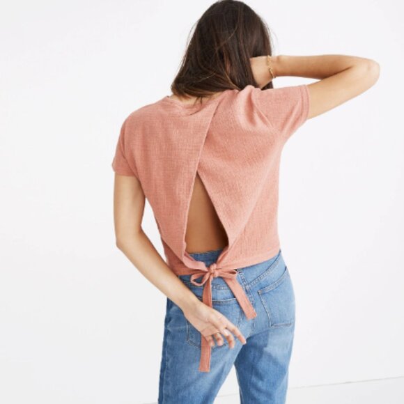 📌 Madewell Verse Tie-Back Top in Rosewood Pink 🌸 - Picture 10 of 10